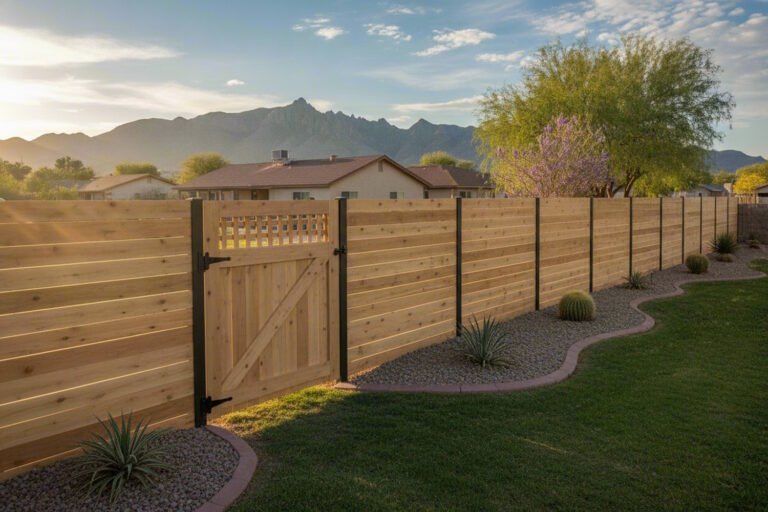 Wooden Fence and Gate